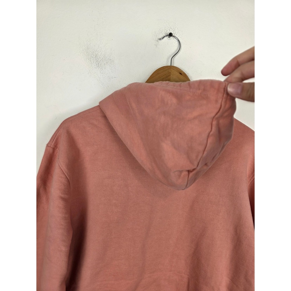Richie Le Mens Salmon Pink Cotton French Terry Zip Pocket Hoodie Size‎ Medium - Picture 5 of 7
